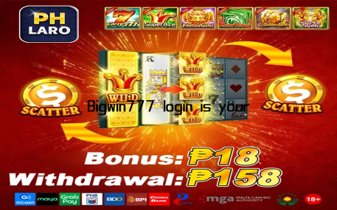 Bigwin777 login is your gateway to a world of thrilling opportunities and exciting rewards